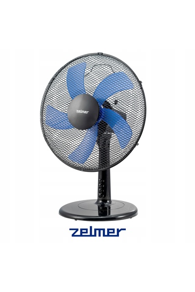 Zelmer Ventilator de birou rotativ silențios cu 3 viteze, 45W, 30CM