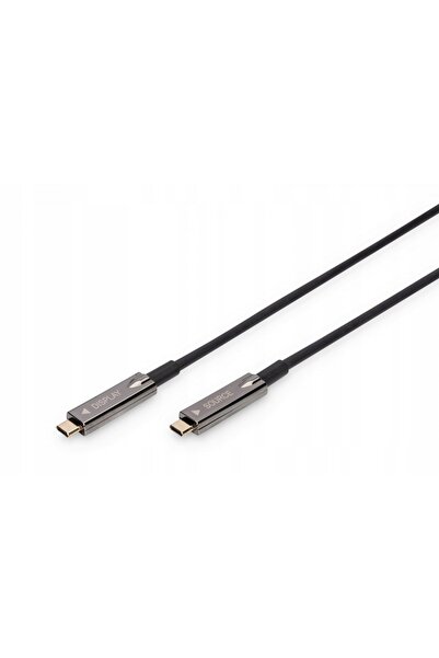 Digitus Cablu adaptor hibrid audio-video HDMI AOC USB-C 4K 60Hz 10m