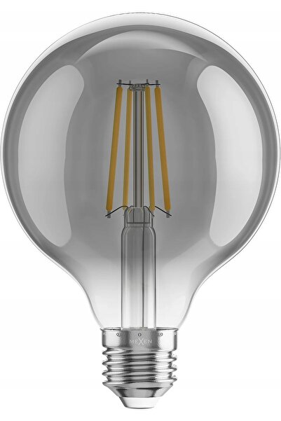 Mexen VINTIS Bec LED cu filament 6X E27 G95 8W Cald 2700K 680 LM Fumuriu