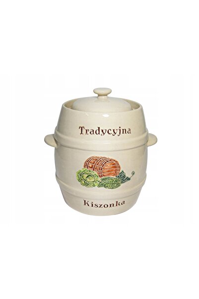 NO BRAND Vas de gresie cu capac, pentru castraveți, pentru Pocket Tragar, 3 L...