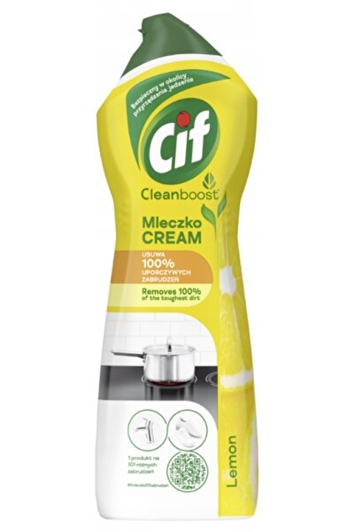 Cif Lapte de curățare Cream Lemon pentru bucătărie și baie 4x780g