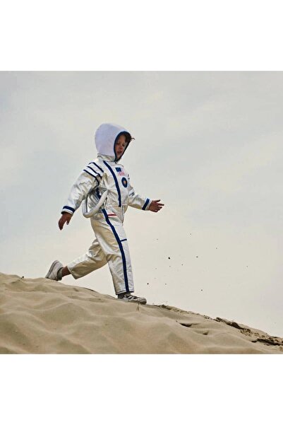 NO BRAND Souza! Costum astronaut salopetă argintiu 3-4 ani 100724