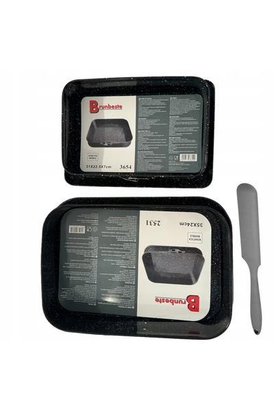 Brunbeste SET DE TAVĂS DIN OȚEL CARBON XXL PENTRU TORTURI ȘI PLĂCĂNITURI + CU...