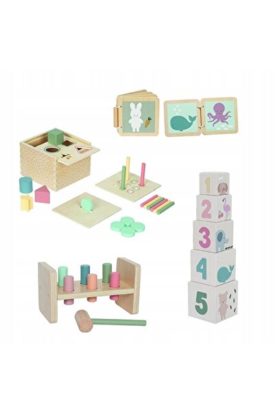 NO BRAND Jabadabado: cutie educativă - set de patru jucării 12m+