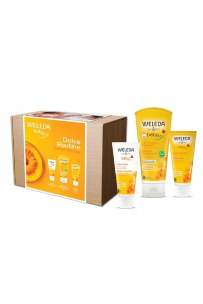 NO BRAND Weleda Baby: Set cadou pentru o rutină dulce - două creme + gel de s...