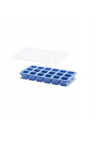 HENDI Tavă de silicon pentru cuburi de gheață cu capac, 18 x MINI CUBURI