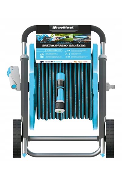Cellfast Descoperă Set de grădină: Cărucior, Furtun 20m, Pulverizator