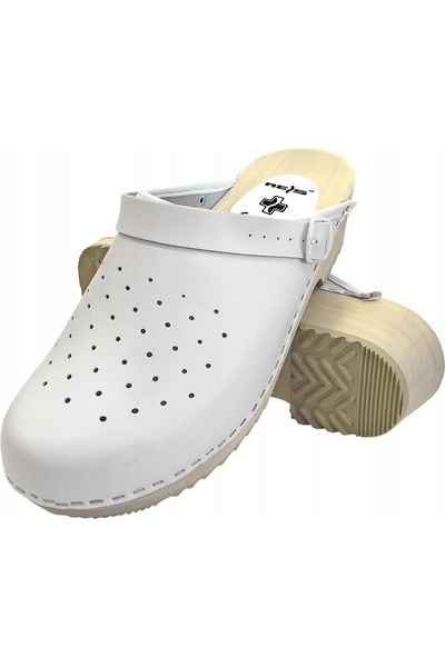 Reis Saboți din lemn, pantofi medicali ortopedici, pantofi din piele pentru d...