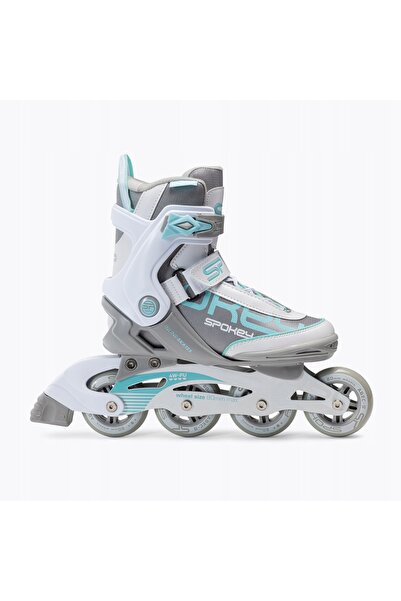 Spokey Patine cu rotile Prime Pro măr. 38 turcoaz și alb