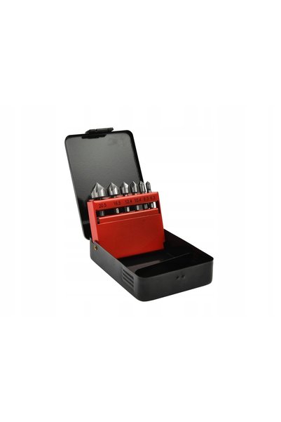 GEKO Set de 6 freze de zencuire și șanfrenare pentru metal