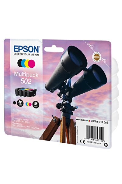 EPSON Cerneală 502 C13T02V64010 Set CMYK ORIGINAL