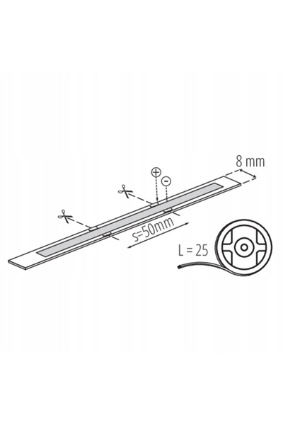KANLUX Bandă LED LED STRIP LCOBB 10W/M 24IP00-NW