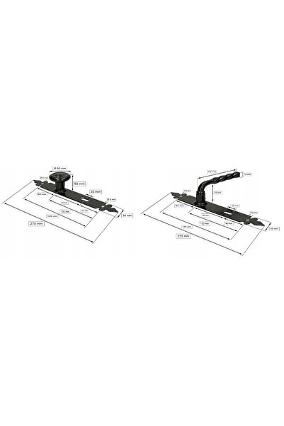 NO BRAND Încuietori de ușă cu mâner tip clemă, 90 mm, pentru cheie