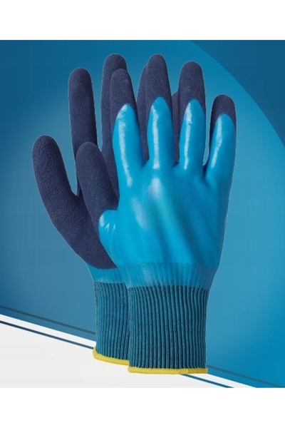 NO BRAND Mănuși de lucru Verken AQUAFOM Impermeabile din Latex - Multifuncțio...