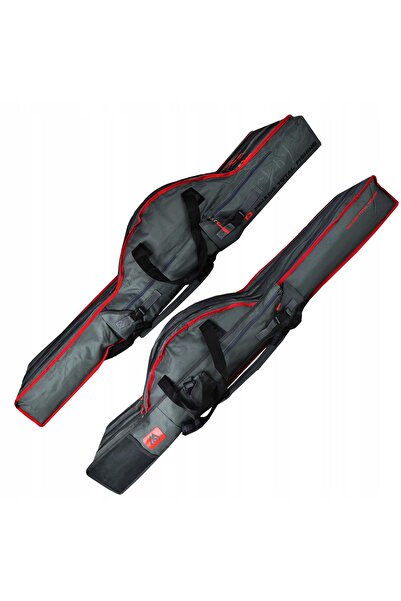 NO BRAND Husă pentru lansete Mikado argintiu 140 cm pentru 4 lansete