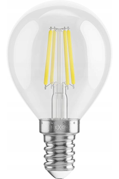 Mexen 10x bec LED E14 cu filament, lumină neutră, 6W=40W, Vintis, nu pâlpâie