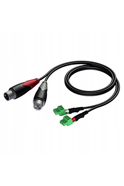 NO BRAND CABLU AUDIO 2x BLOC TERMINAL - 2x XLR AUDAC CLA835/0.5 0,5m