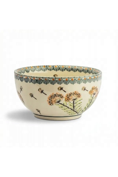 NO BRAND Bol / Salaterka Ceramică Bolesławiec 0.7 l - dek. DU201 (clasa a doua)