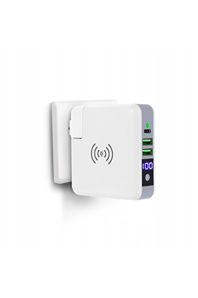 NO BRAND ÎNCĂRCĂTOR PRIMAR TURISTIC 3x USB + POWER BANK QI USB-C PD