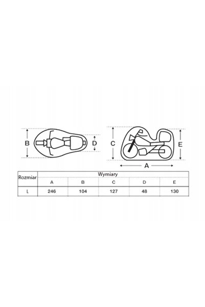 NO BRAND Husă motocicletă cu copertină portbagaj L BIKETEC AQUATEC