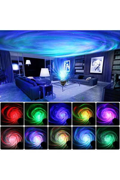 NO BRAND Proiector de Cer cu Stele Galaxy Star AURORA, Boxă Muzicală Bluetoot...