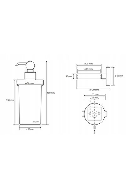 NO BRAND Bemeta RETRO crom Dozator de săpun 230 ml 144309012