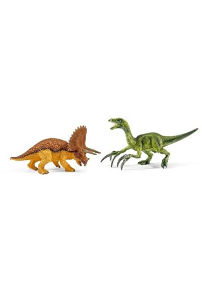 SCHLEICH Set de figurine - Triceratops și Therizinozaur 42217