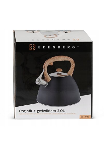 Elitehoff CEAȘCĂ TRADIȚIONALĂ DIN OȚEL cu fluier, 3 L, compatibilă cu plite c...