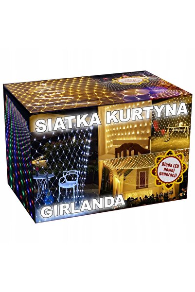 Led Lumini de Crăciun, Lumini LED tip plasă, Perdea luminoasă de Crăciun, Bra...