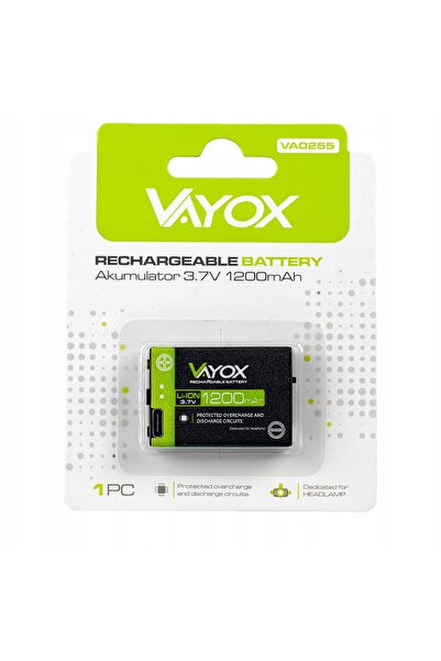 NO BRAND BATERIE PENTRU LANTERNE FRONTALE VAYOX USB-C 3,7 V 1200 mAh VA0255