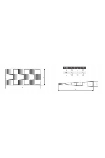 NO BRAND Cleme de montaj pentru ferestre și uși 20x45x150mm 100 buc. Dimensiu...