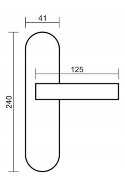 NO BRAND Mâner VDS MEGAN din alamă antichizată, pas 72mm, cu blocare WC