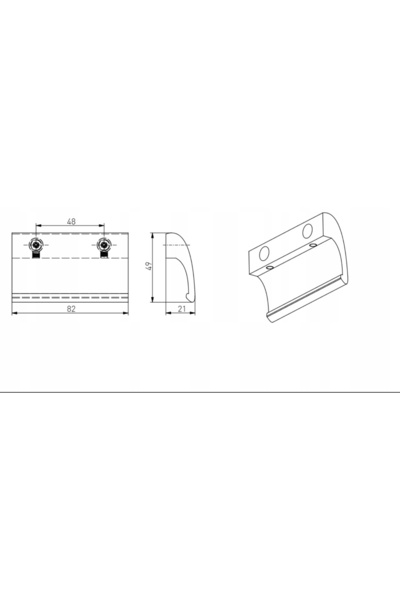 NO BRAND Mâner POCHWYT pentru ușă de balcon, din aluminiu, alb de lux 9016