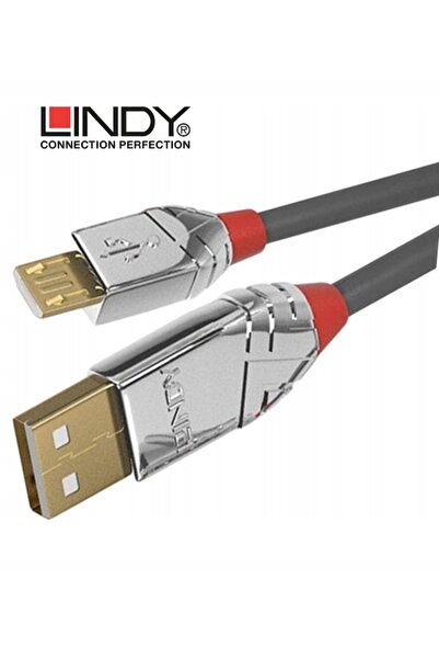 Bark and Lindy Cablu USB 2.0 A - MICRO-B LINDY CROMO LINE 3m