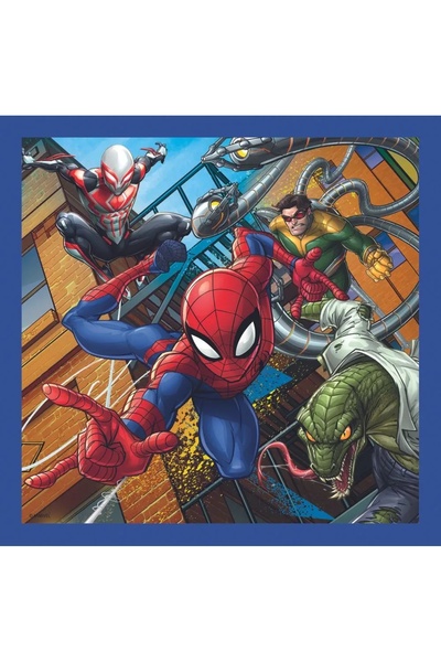 Trefl Puzzle 3 în 1 Spider-Man Marvel Set 20-50 piese pentru Băieți 3+