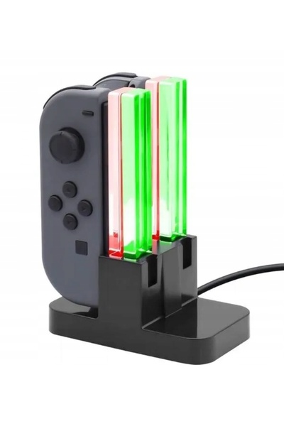 NO BRAND Stație de încărcare pentru controlere Switch / OLED cu lumină LED