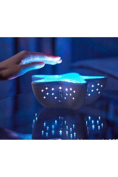 NO BRAND Proiector LED RGB de lumină de noapte, cu proiecție de valuri în dif...