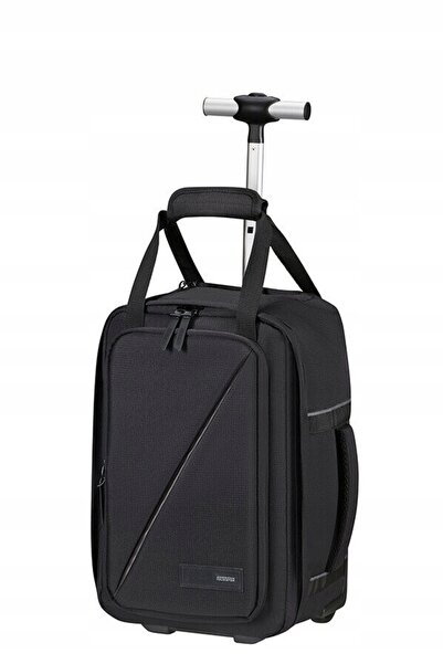 NO BRAND American Tourister Take2Cabin S rucsac cu roți sub scaun - negru