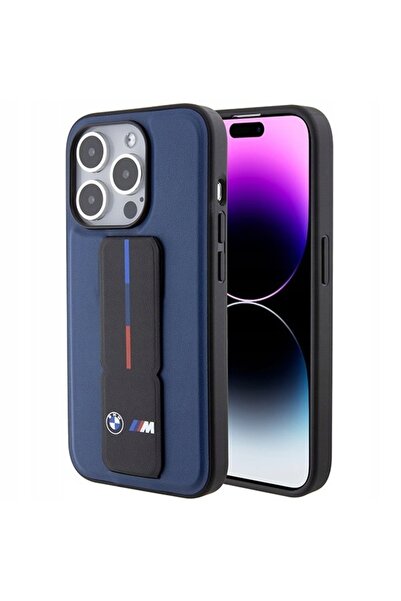 BMW BMHCP15LGSPBIV iPhone 15 Pro 6.1 " carcasă rigidă bleumarin cu suport M Grip