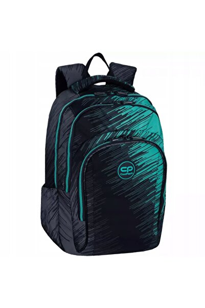 NO BRAND Rucsac școlar cu mai multe compartimente CoolPack, negru, verde