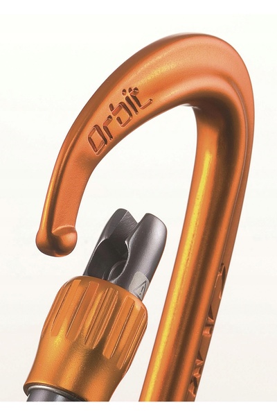 NO BRAND Carabinieră Camp Orbit Lock cu filet - portocalie
