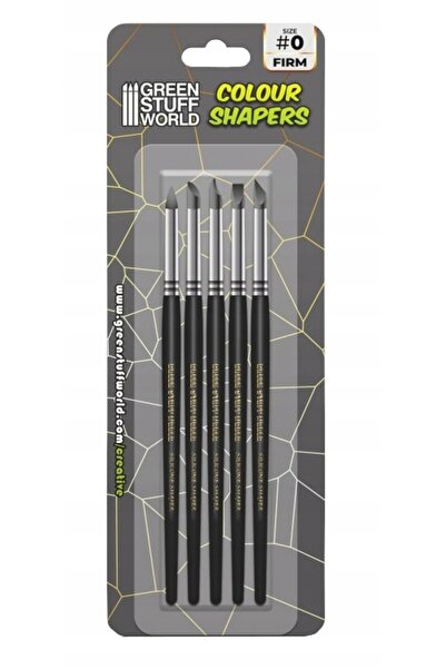 NO BRAND Pensule din silicon Color Shapers BLACK, 5 buc.
