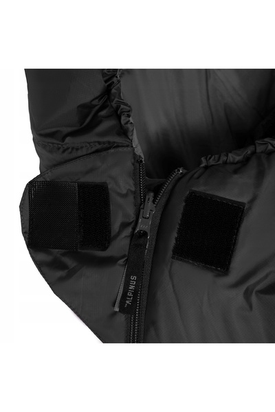 NO BRAND Sac de dormit sintetic Alpinus Fiber Pro 1300 - antracit Dreapta
