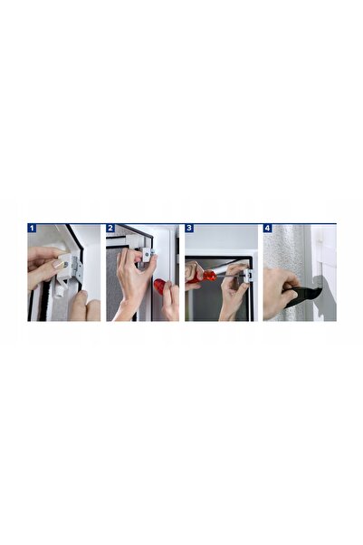 Tesa Adaptor pentru ușă plasă de țânțari Insect Stop Culoare Albă