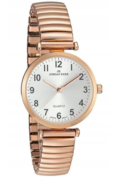 JORDAN KERR Ceas de damă aur roz I2046 IPRG 32 mm brățară extensibilă