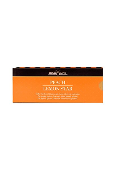 NO BRAND Ceai cu aromă de fructe Richmont Peach Lemon Star 12x6g
