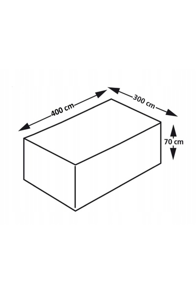 NO BRAND Husă pentru mobilier de grădină Cover For Furniture 400x300xh70 cm -...