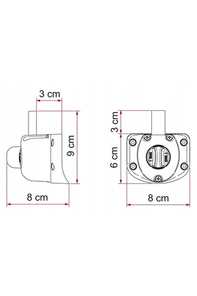 NO BRAND Sistem de securizare pentru ușa autocaravanei Safe Door Fiamma
