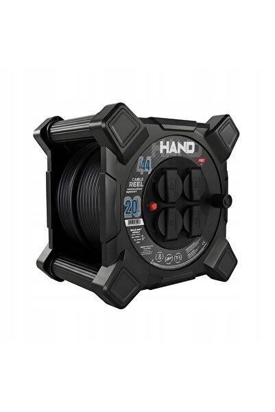 NO BRAND Tambur prelungitor pătrat PLASTROL W-00861 HAND 20m IP44 4 prize 3x1...