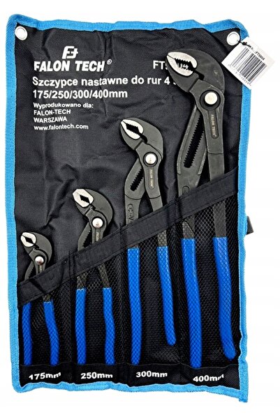 NO BRAND Clești reglabili pentru țevi 4 bucăți 175-400 mm